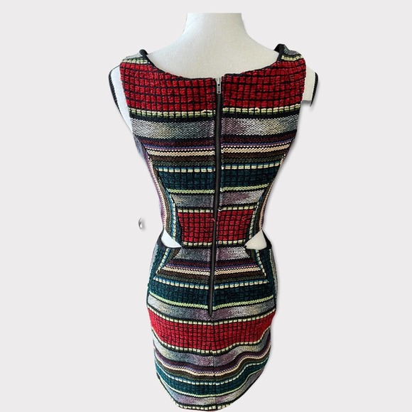 Brazilian Multi Color Sleeveless Dress with side cut outs Size M - Picture 4 of 14